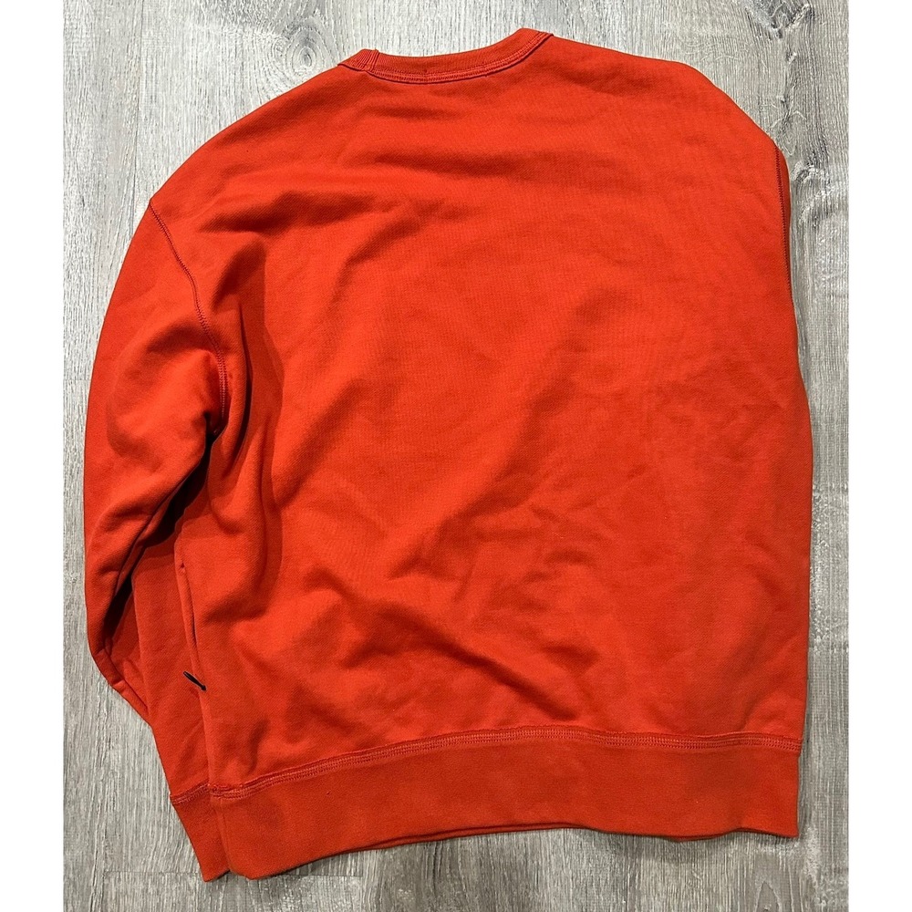 Banana Republic Sweater Mens Medium Orange Pullover Heavy Boxy Crewneck Sweater - Picture 4 of 13